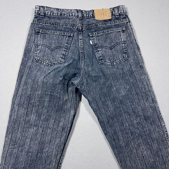 Vintage Levis Jeans Mens 31x30‎ Made In USA SilverTab 550 Herringbone 80s Acid - Picture 9 of 14